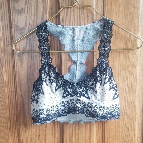 Free People Snowglobe Racerback Velvet Bralette - Picture 2 of 7